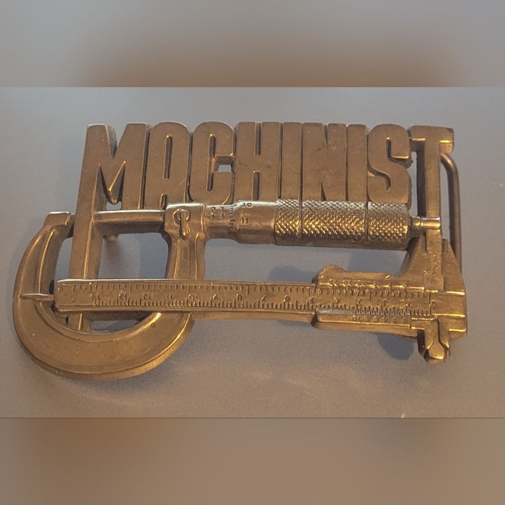 1982  Machinist  Baron Belt Buckle Solid Brass